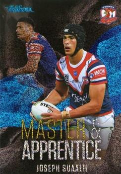 2022 NRL Traders - Master & Apprentice Blue #MAB28 Joseph Suaalii Front